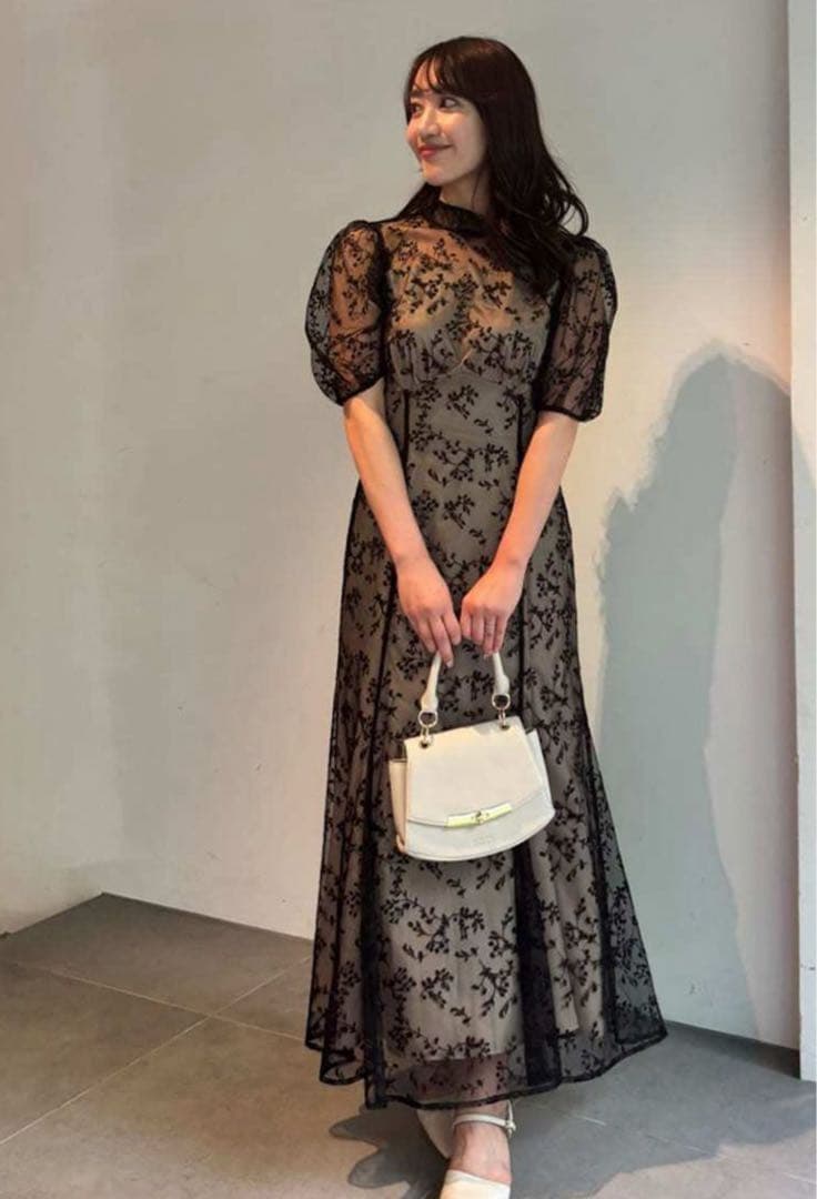 バックリボンスモールフラワードレス CELFORD 36