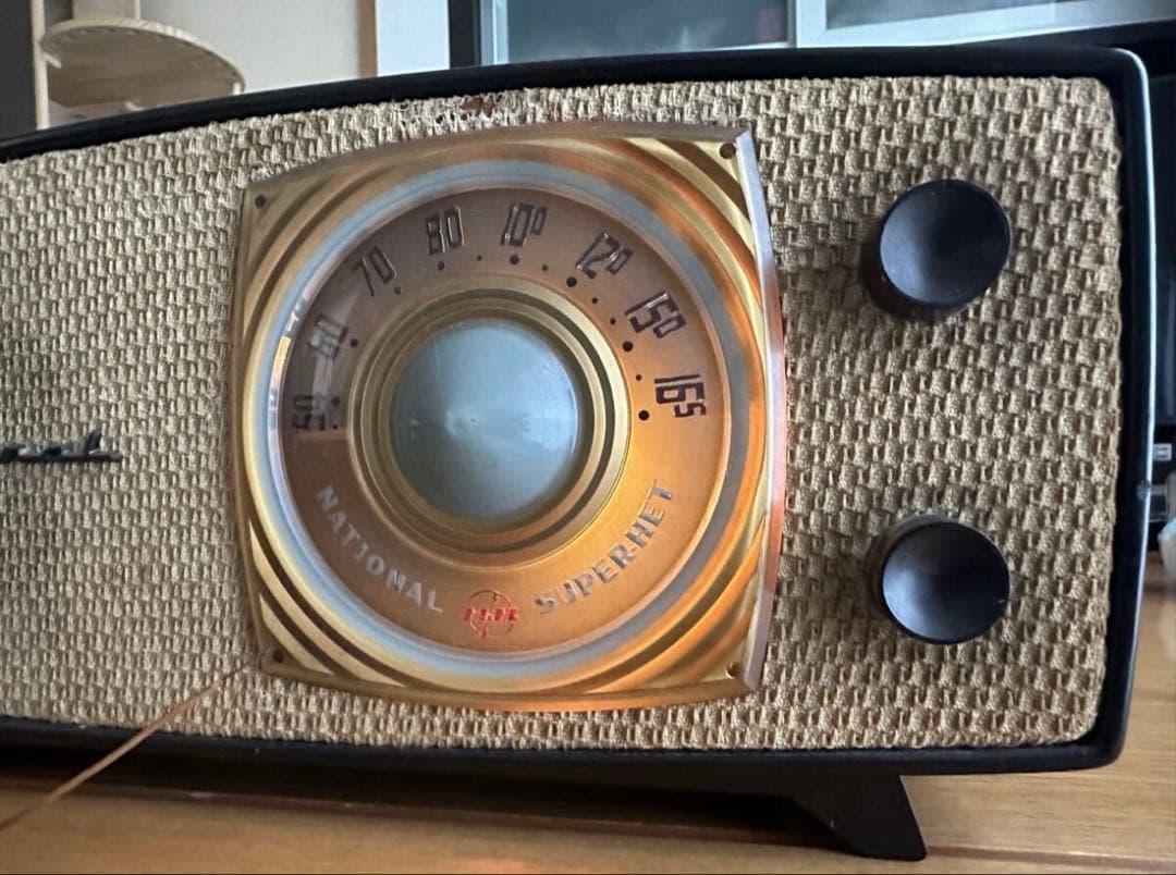 ナショナル　昭和レトロ真空管ラジオ　DX-370 ５球真空管ラジオ１９５４年発売