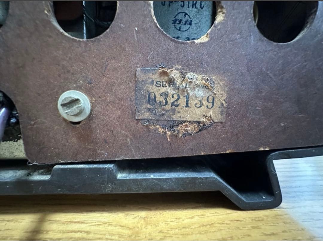 ナショナル　昭和レトロ真空管ラジオ　DX-370 ５球真空管ラジオ１９５４年発売