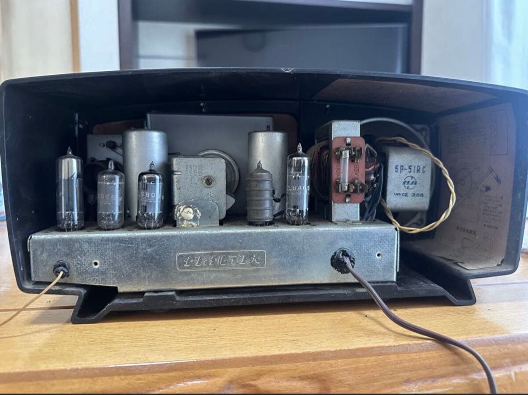 ナショナル　昭和レトロ真空管ラジオ　DX-370 ５球真空管ラジオ１９５４年発売