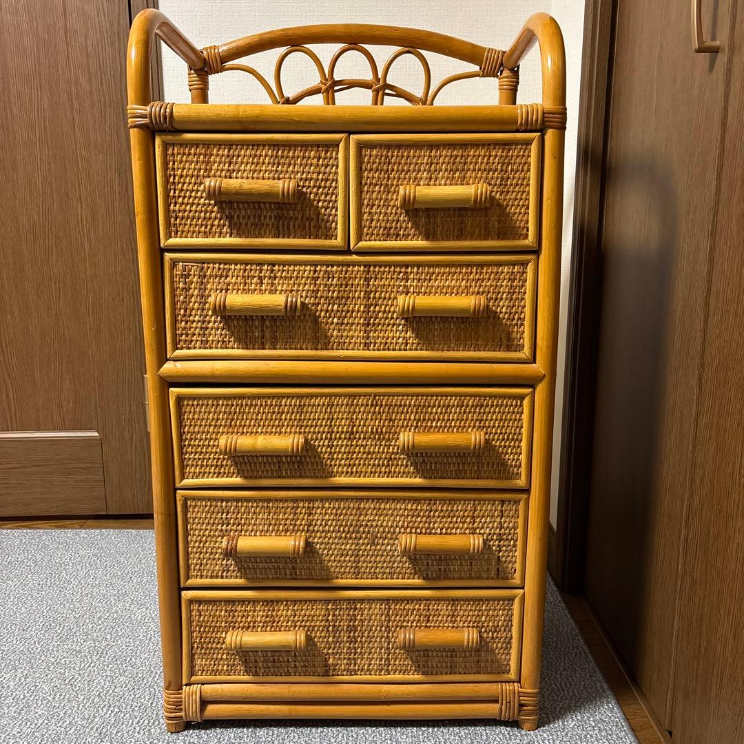 ラタン　チェスト