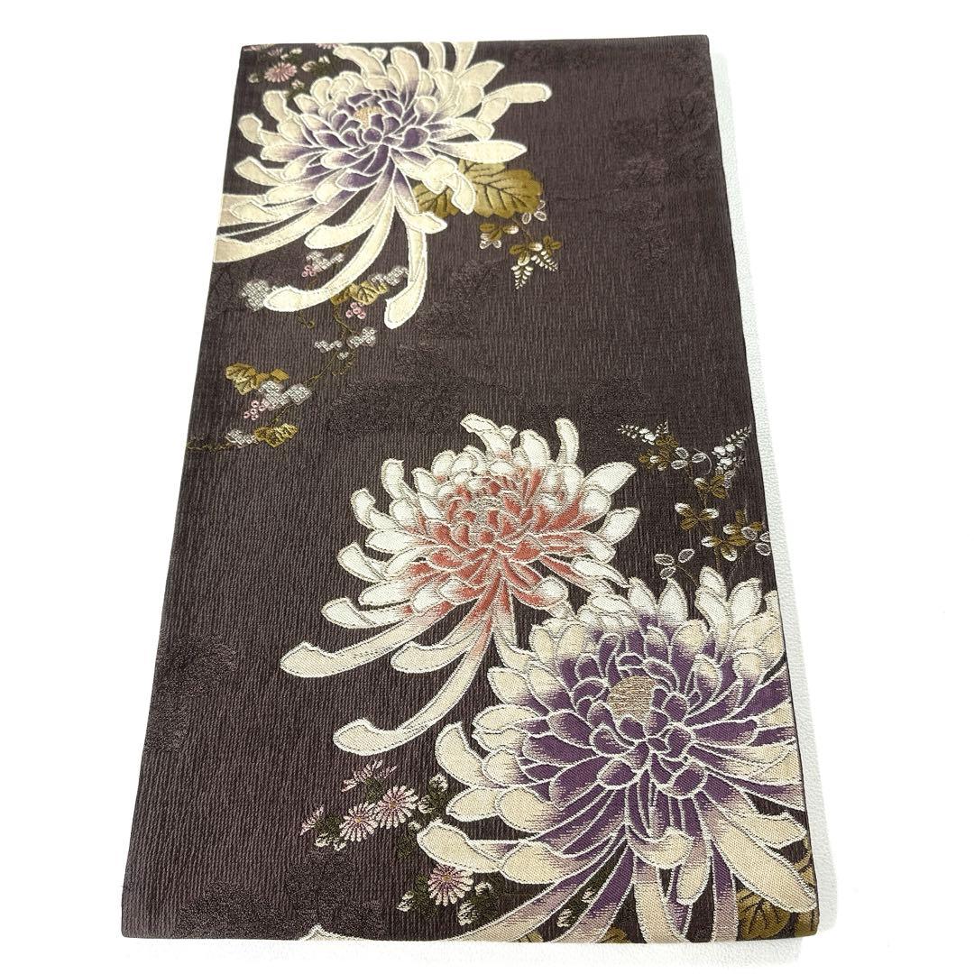 専用帯4969 4168 二点セット●やまと誂製 高級 正絹 六通 袋帯 乱菊