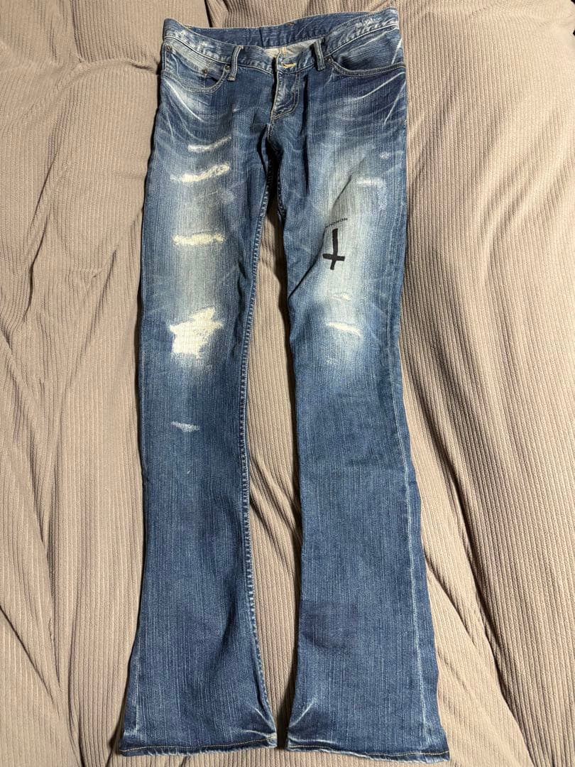 LGB s-wolf ダメージデニムパンツ サイズ30 デニム パンツ フレア