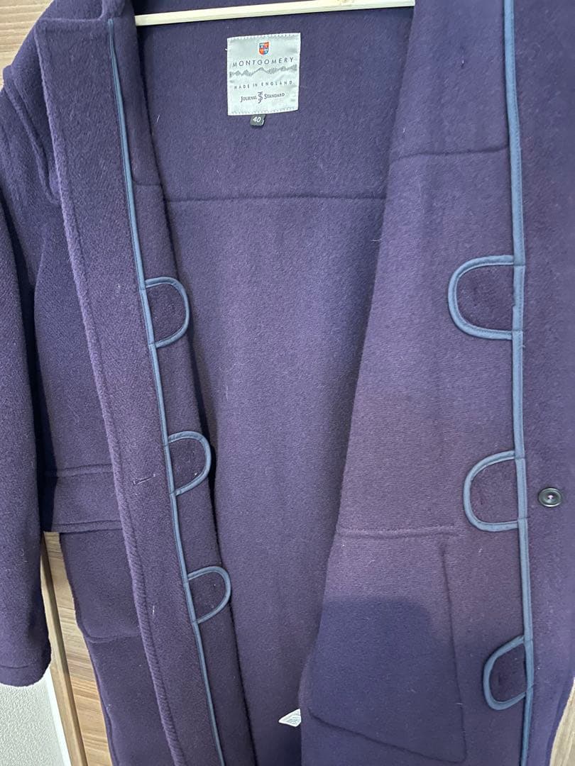 ジャーナルスタンダード×モンゴメリーダッフルコートパープルサイズ40未使用