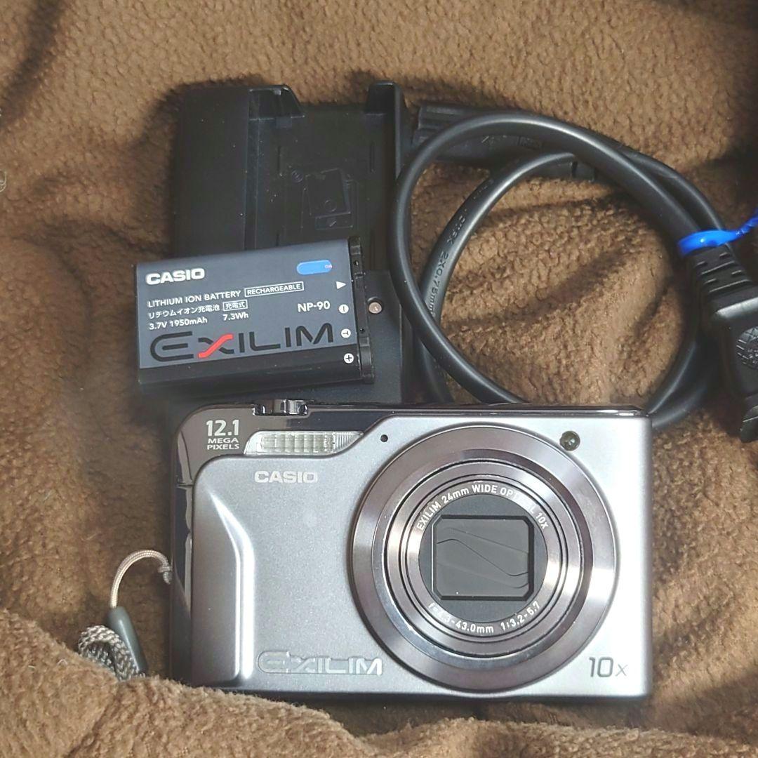 カシオ★ボディ美品動作品EX-H10シルバー★EXILIMデジカメ送料無料
