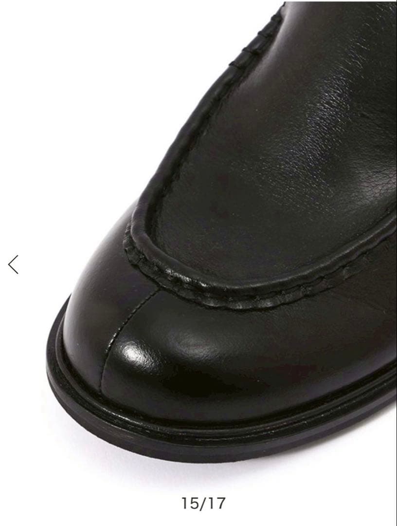 etretokyo エトレトウキョウ　オイルドレザーフラットローファー