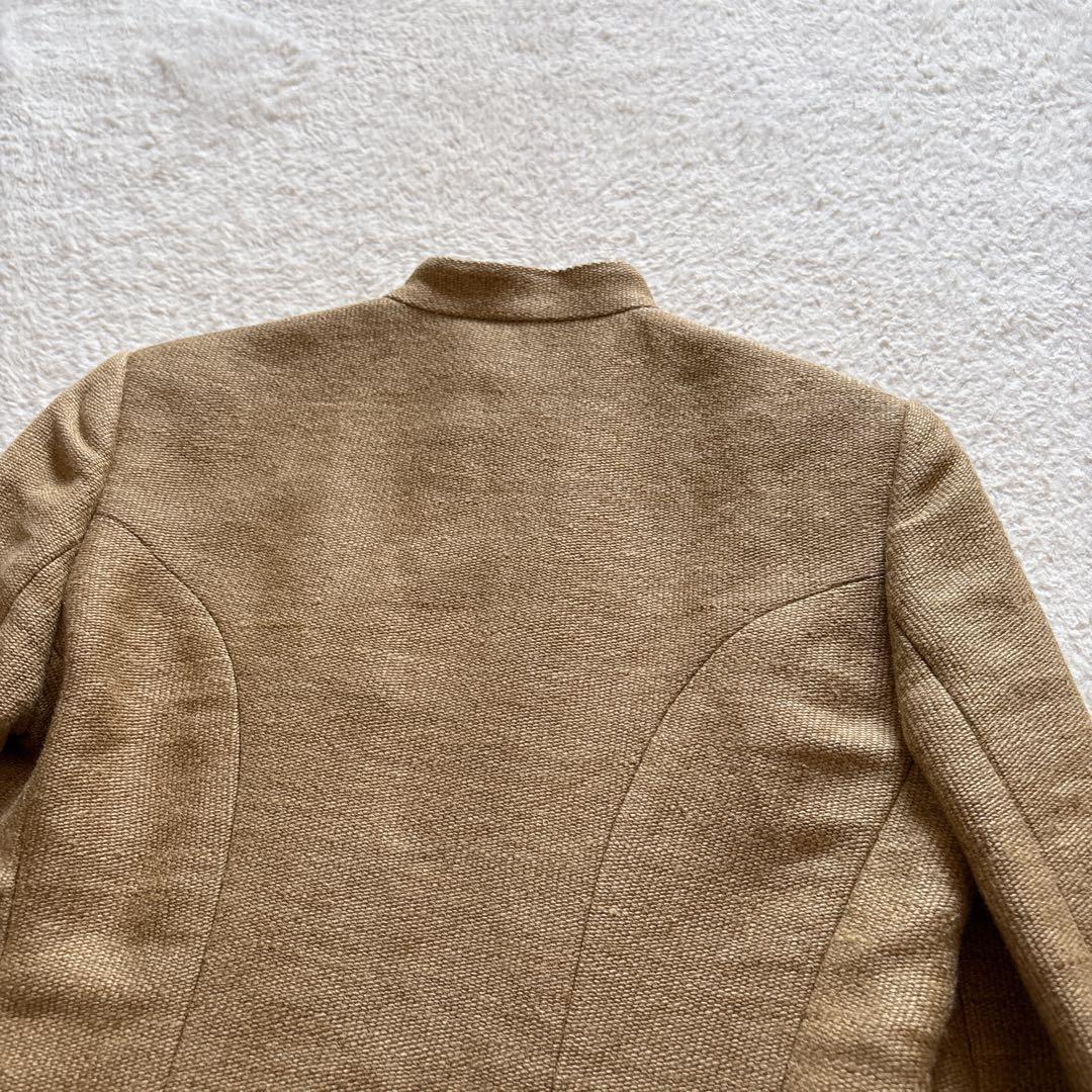 Ralph Lauren 麻綿　詰襟ジャケット　裏地シルク100% 日本製　6