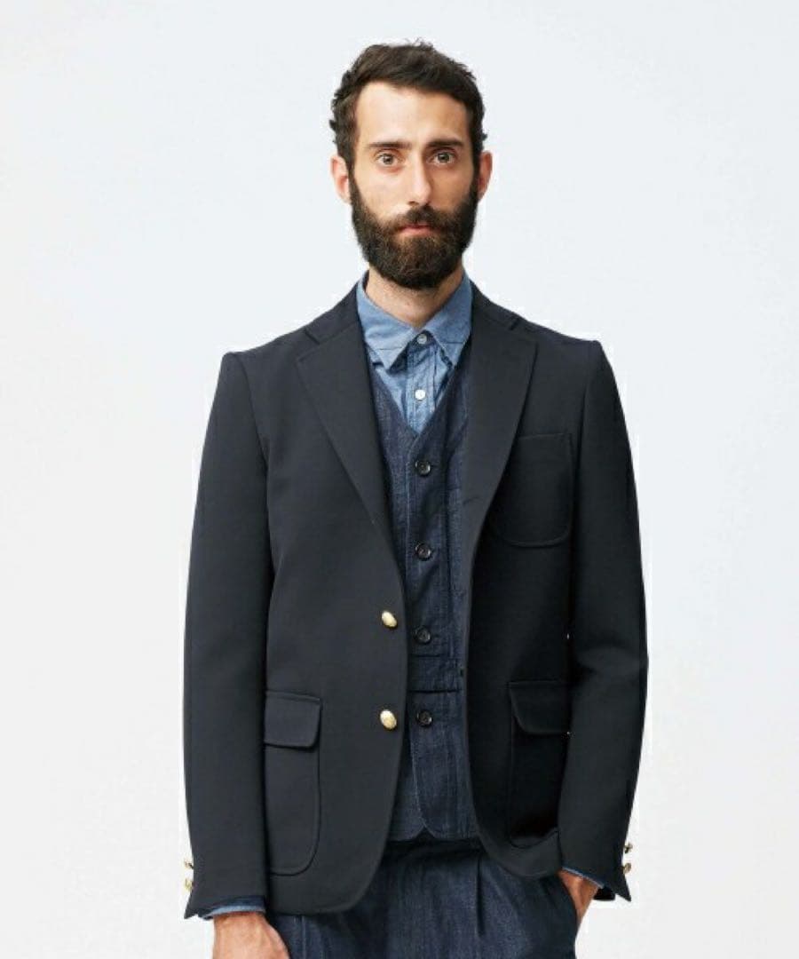 TOMORROWLAND紺ブレザー/アイビー、アメトラ、金ボタン