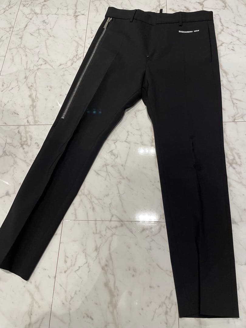ディースクエアードdsquared2サイドジップアップスラックスパンツ