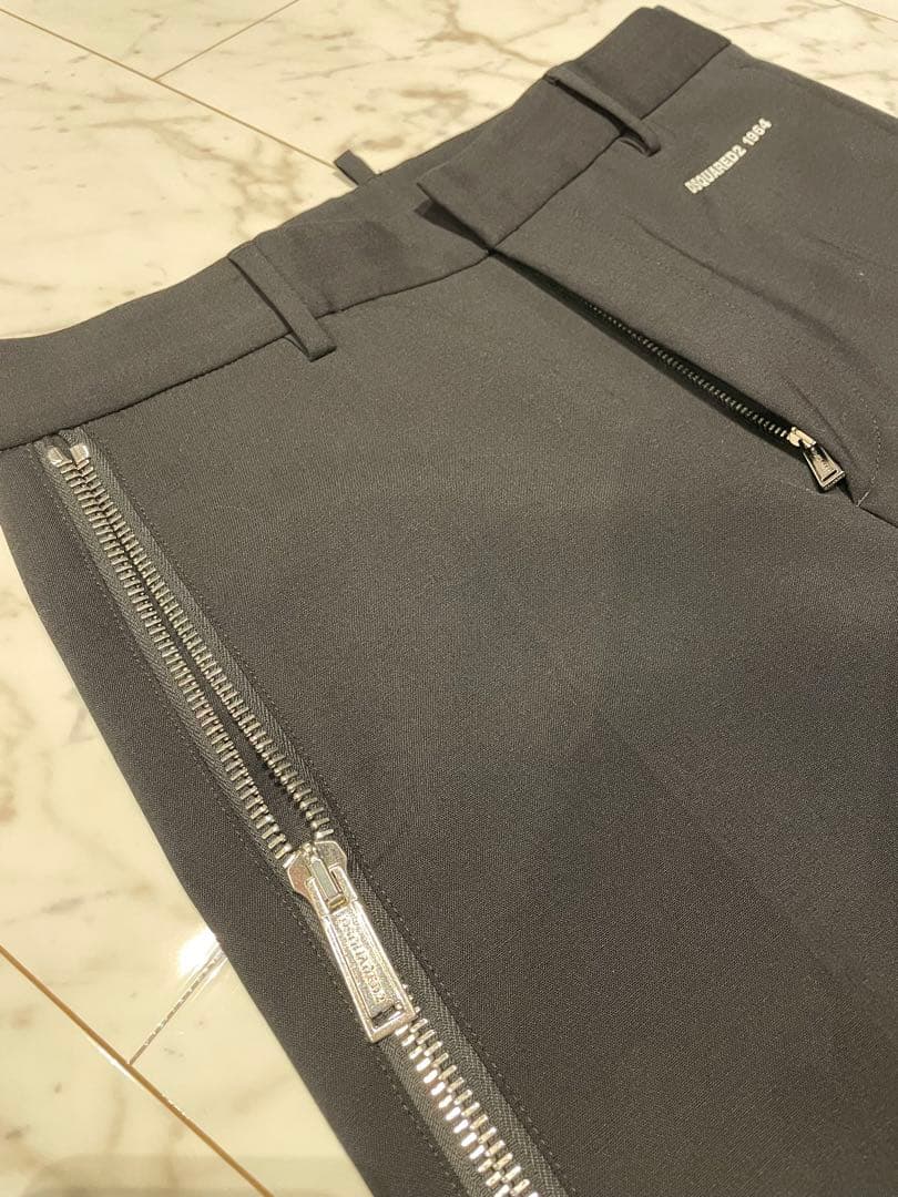 ディースクエアードdsquared2サイドジップアップスラックスパンツ