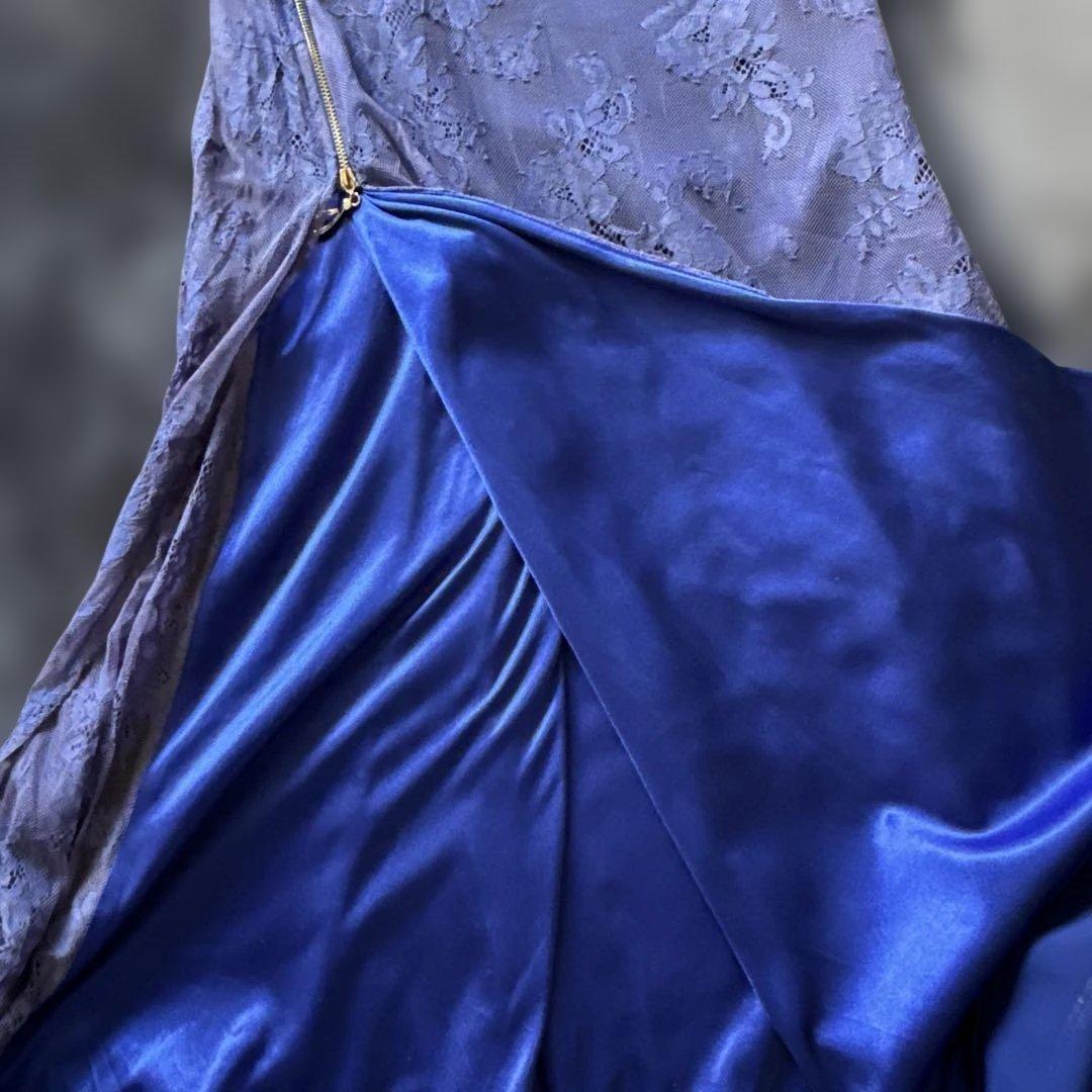 ジッパーロングキャバドレス