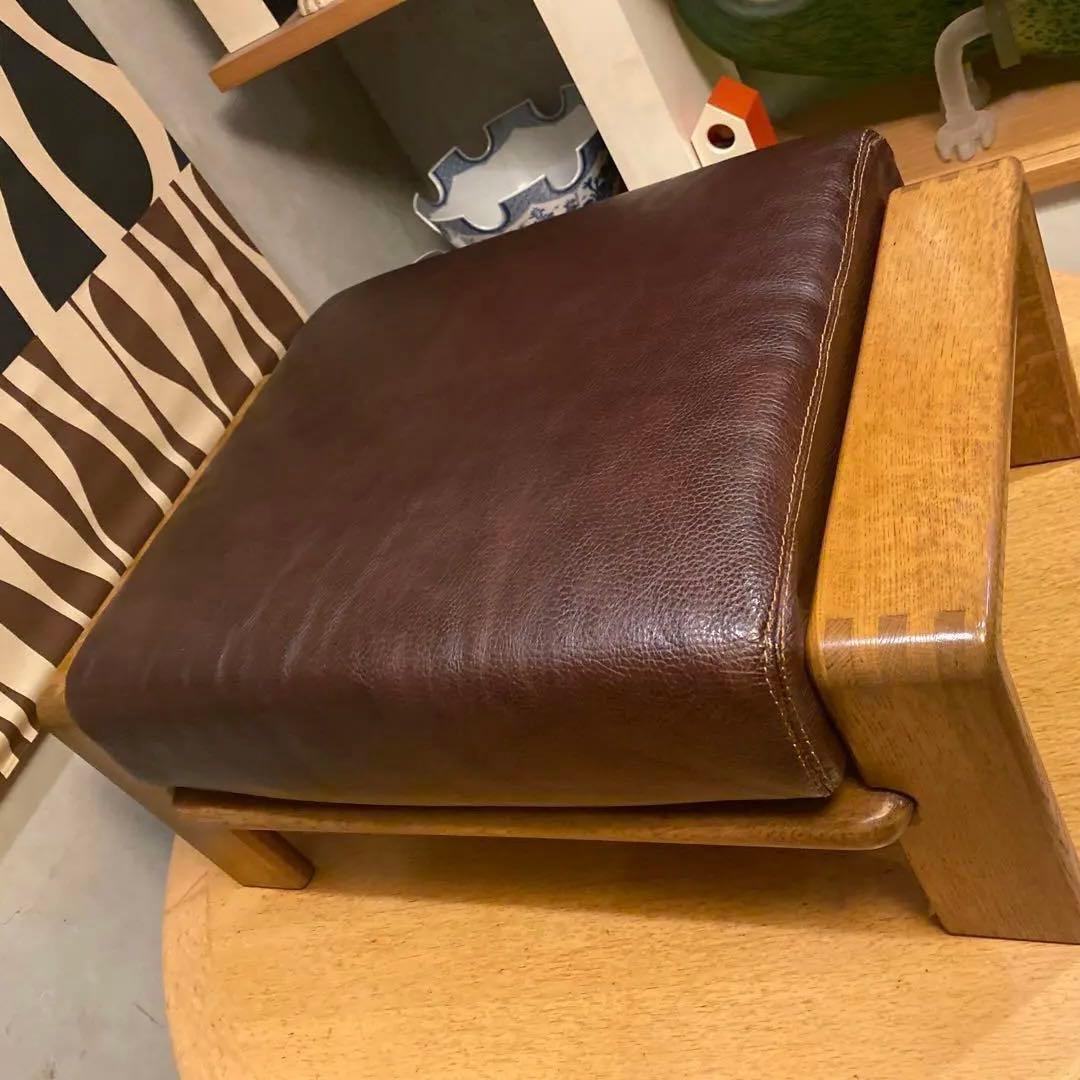Condehouse ボルス　オットマン　高級　シボ厚革　旭川家具