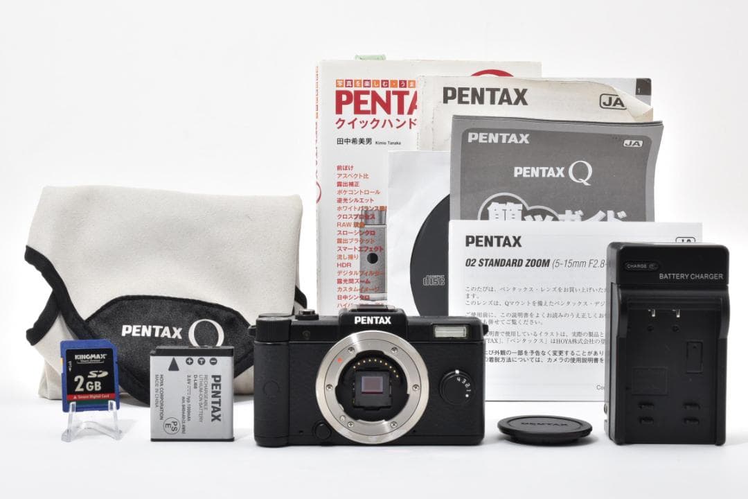 超美品 ペンタックス Q ミラーレスデジタルカメラボディ ブラック Pentax