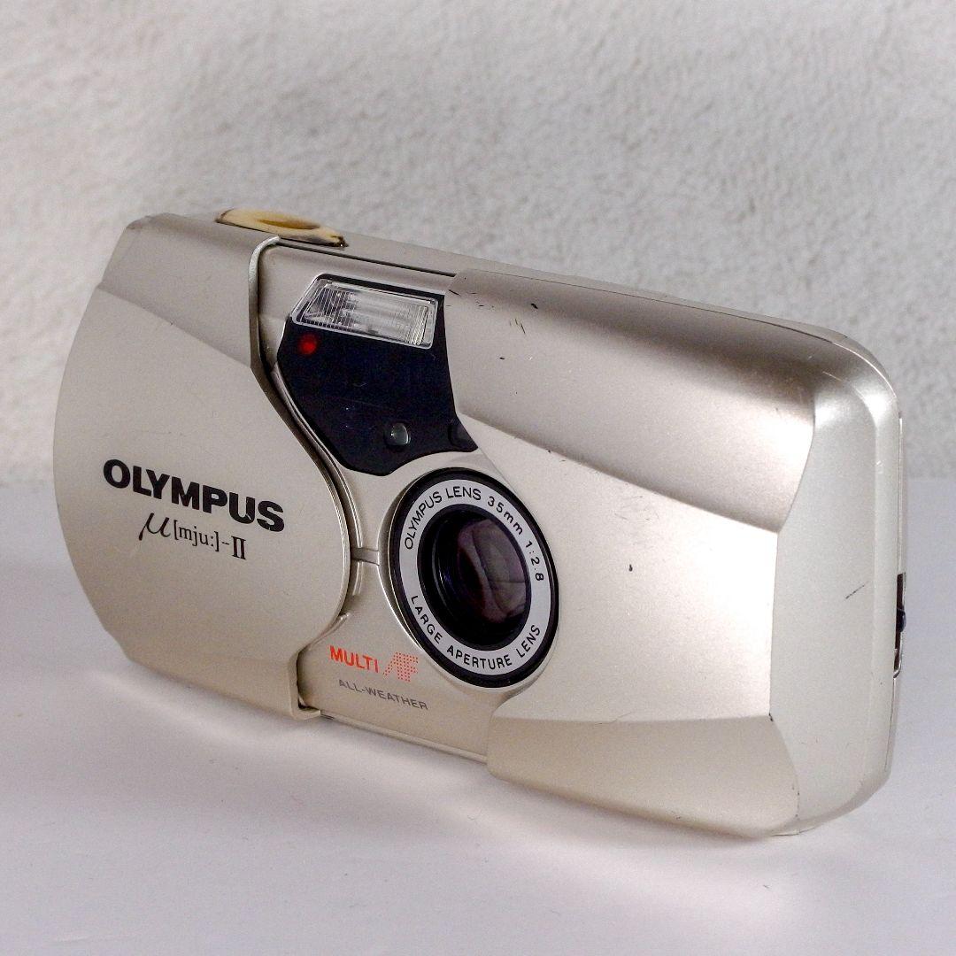 完動実用品 オリンパス OLYMPUS μ- II 35mm f2.8 シルバー