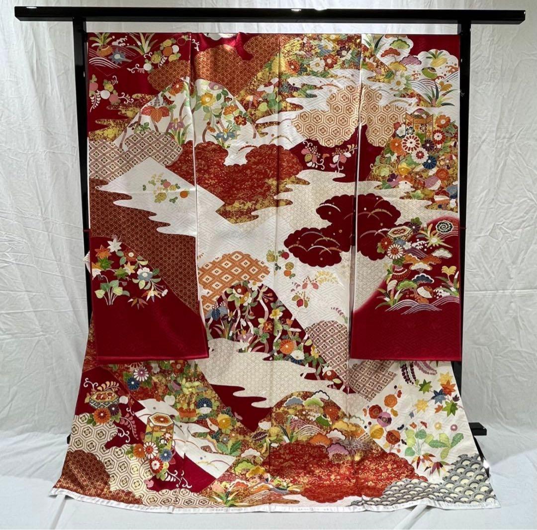 古典柄振袖 吉澤友禅　 吾妻　徳穂　新品未仕立て