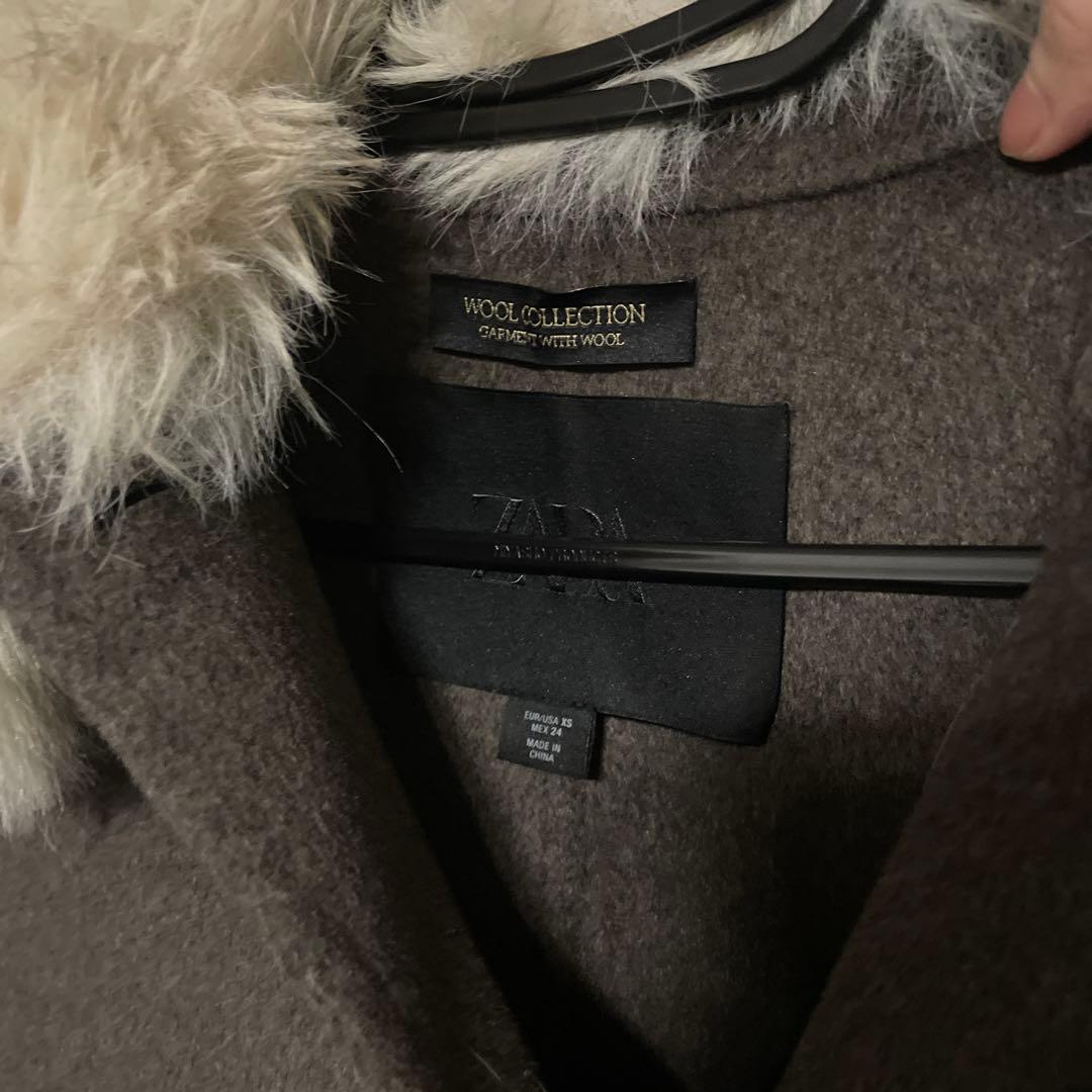 ZARA ファー襟コート