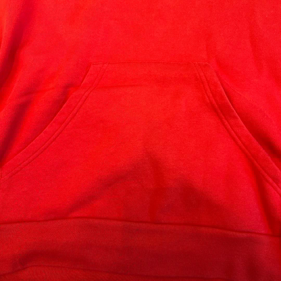 バレンシアガ パーカー プルオーバー 背面ロゴ 表記10レッド