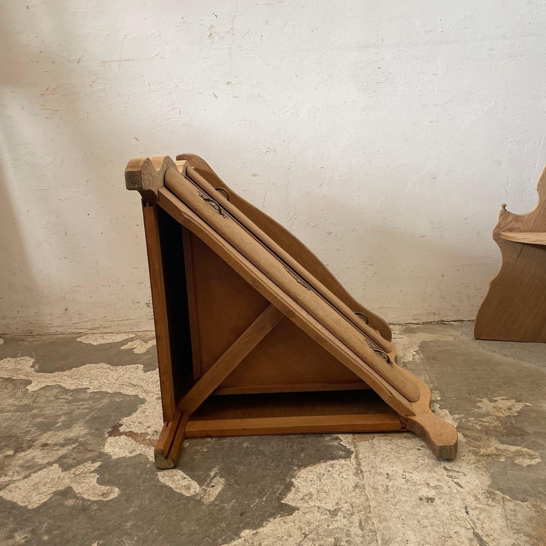 ビンテージ コーナーオープンチェストキャビネット 剥離