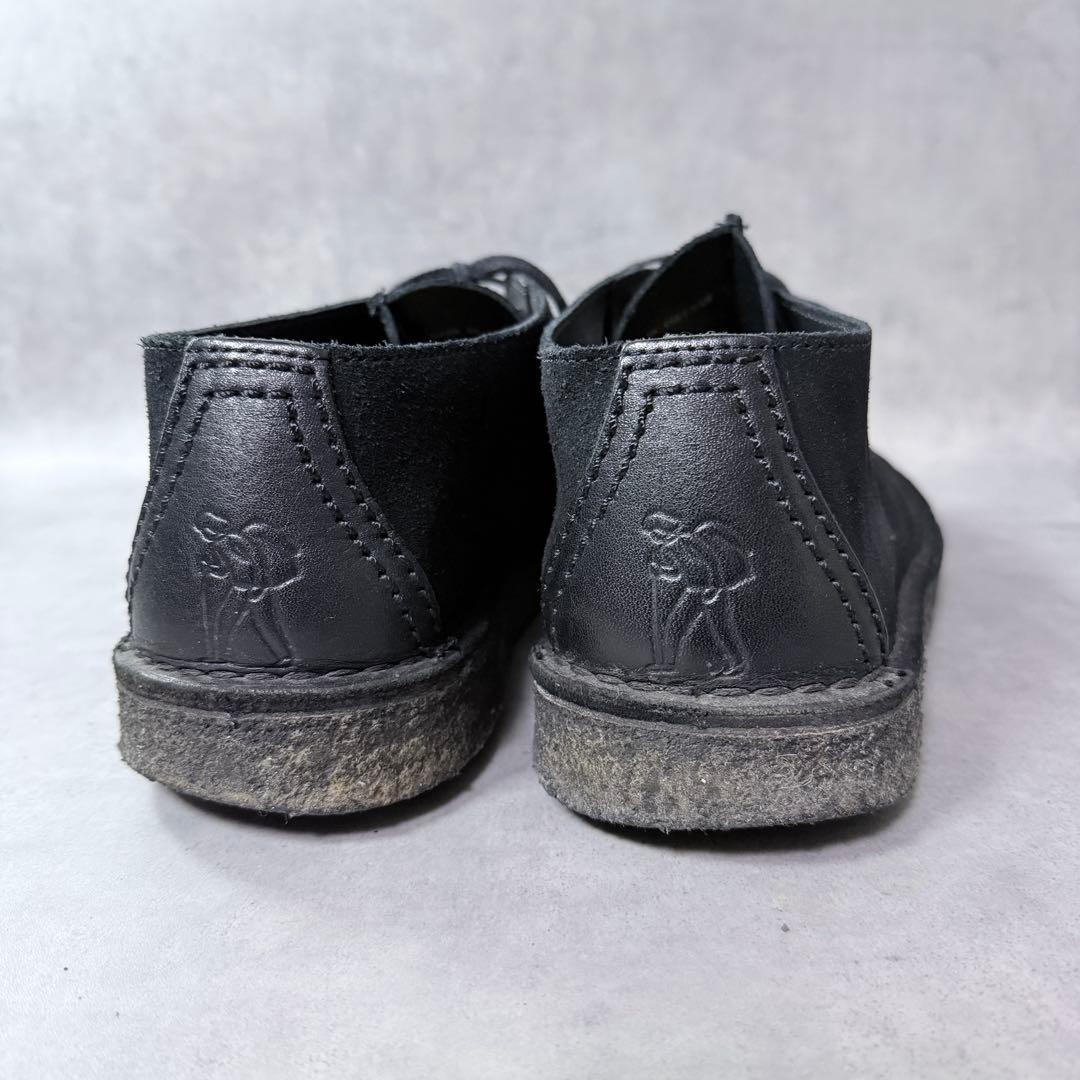 良品 クラークス デザートトレック スエード 黒 センターシーム ブーツ　28