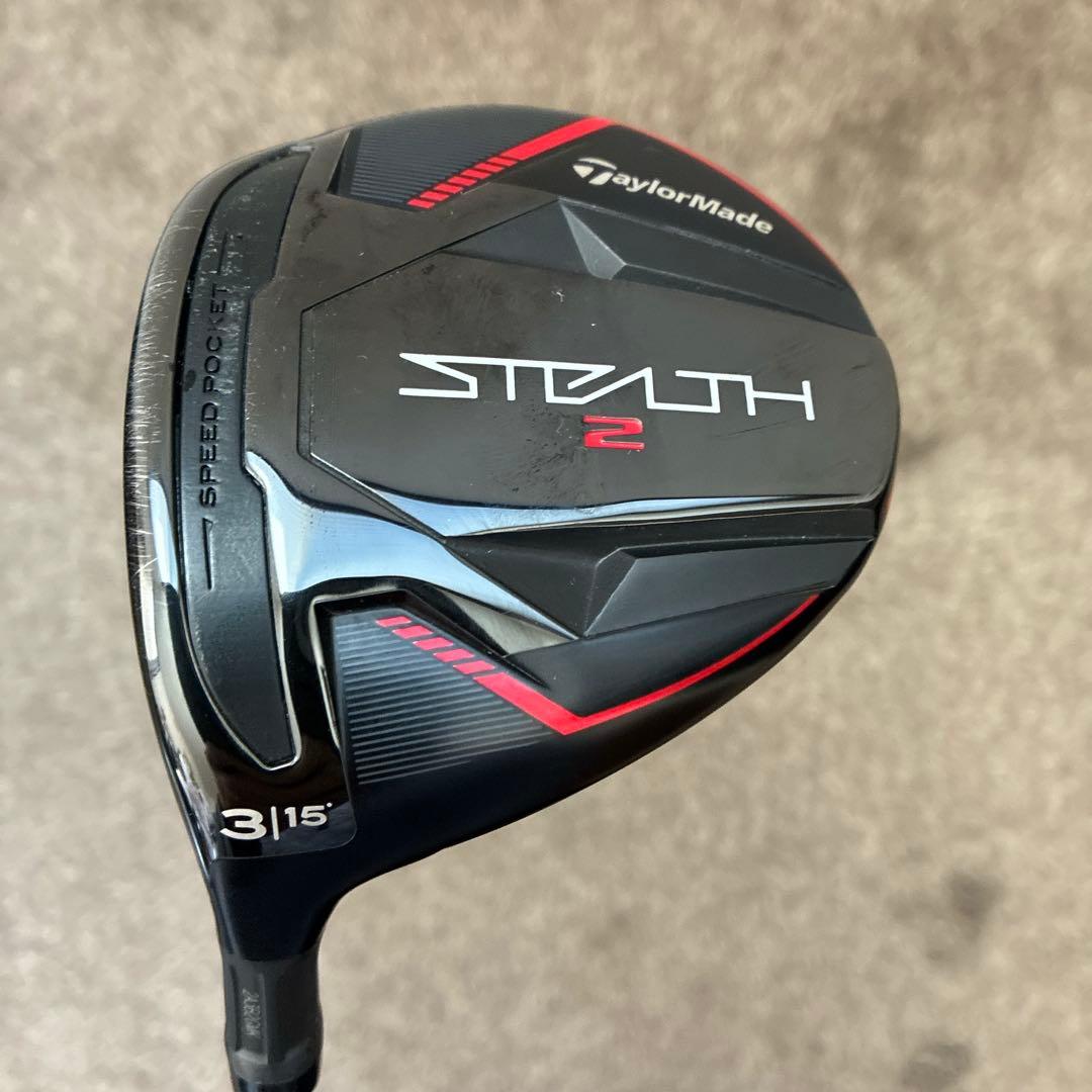 レフティ テーラーメイド ステルス2 フェアウェイウッド3番 カーボンシャフトS