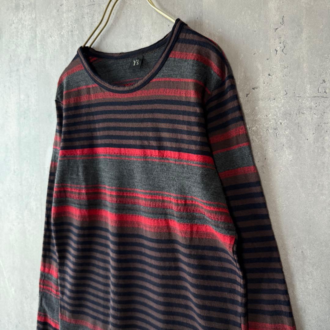 ワイズ Y's ヨウジヤマモト ボーダー ニット カットソー ウールコットン 2