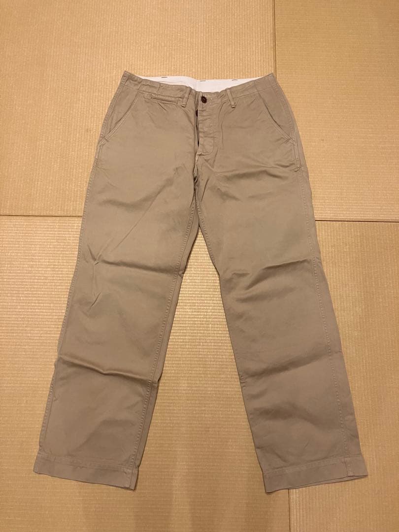 美品　ウエアハウス　Lot 1082 CHINOES 33inベージュ　チノパン