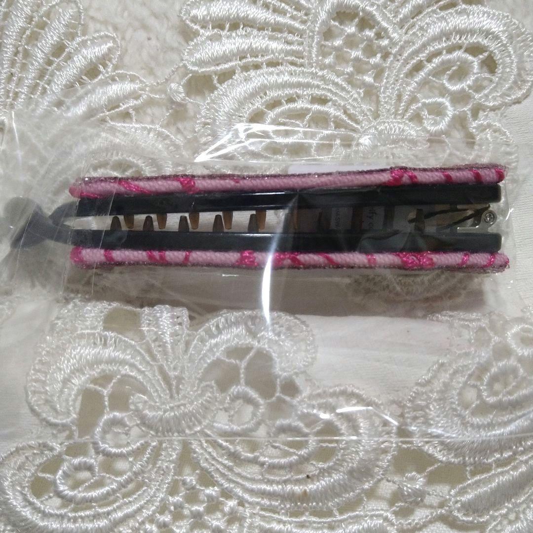 【新品・未開封】 コンプレックスビズ　バナナクリップ　SWAROVSKI★ピンク