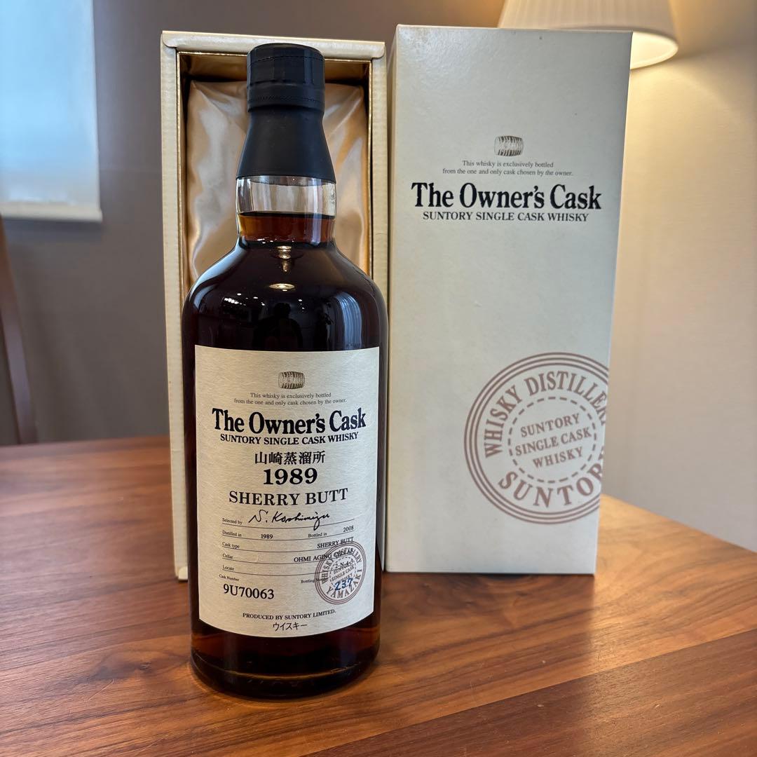 サントリーシングルカスクウイスキー　山崎蒸溜所1989 シェリー　未開封