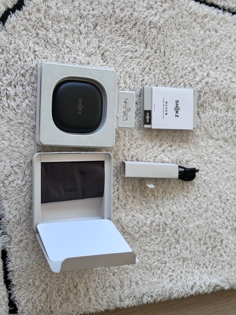 【美品】SHOKZ OPENFIT2 ブラック 付属品全て揃い
