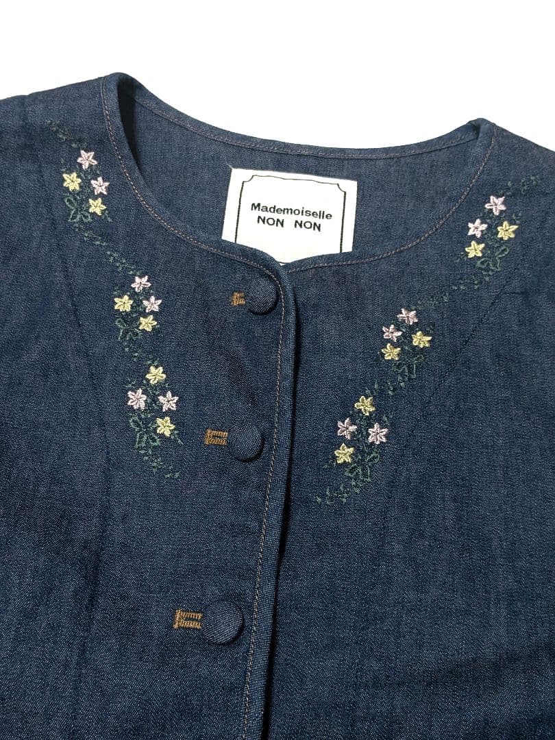 MademoiselleNONNON 花刺繍モンサンミッシェルジャケット