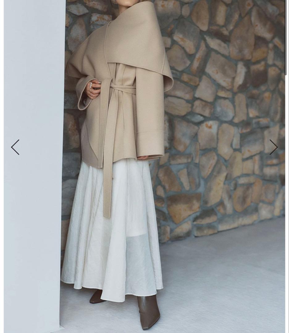 【anuans】リバーウールミドルマフラーコート（試着のみの美品）公式完売品