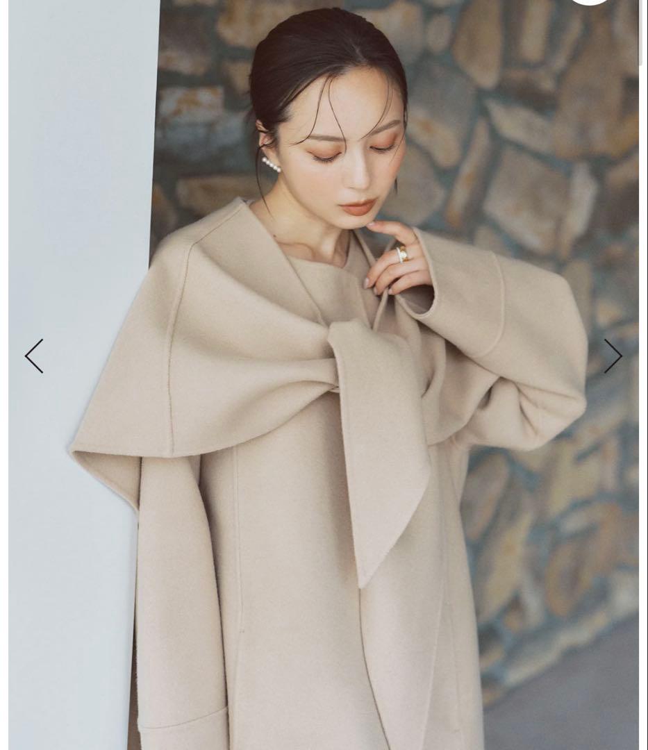 【anuans】リバーウールミドルマフラーコート（試着のみの美品）公式完売品