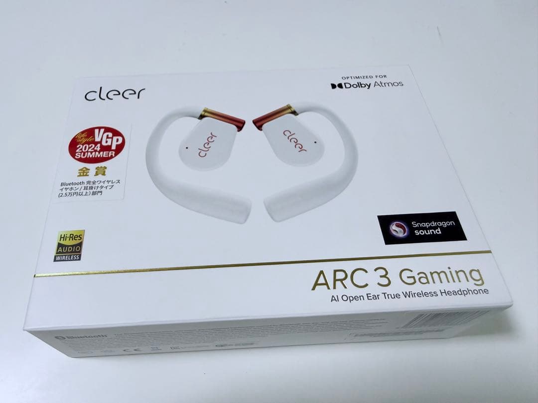イヤホン Cleer ARC3 Gaming White&Red