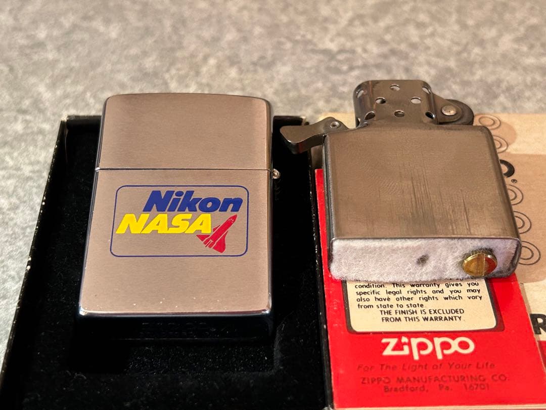 ビンテージzippo 1980年 Nikon & NASA スペースシャトル