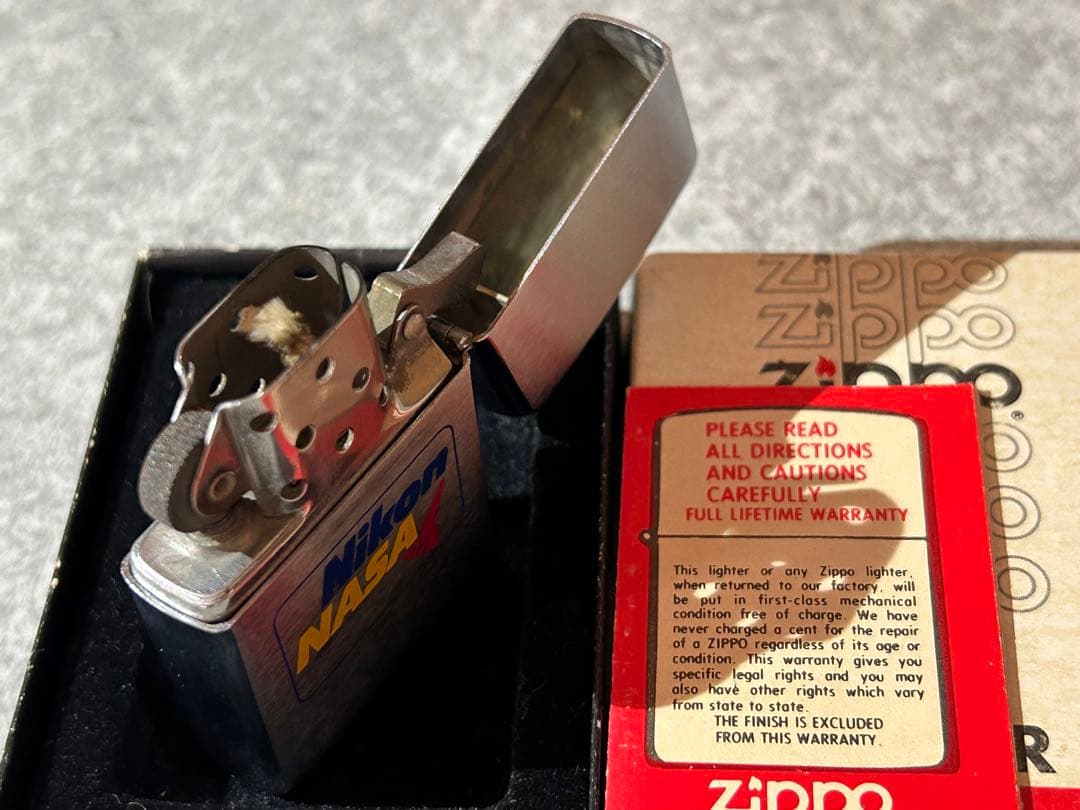 ビンテージzippo 1980年 Nikon & NASA スペースシャトル