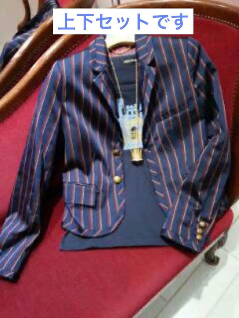 も*し様 ジェーン マープル　レジメンタル　スカート　セットアップ　janema