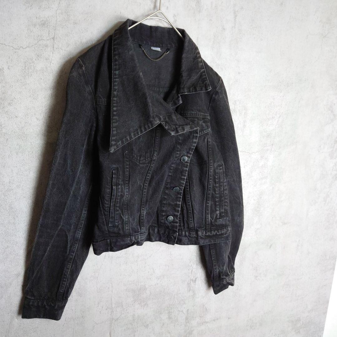 VIKTOR & ROLF アシンメトリー ブラックデニム Gジャン ベスト 黒