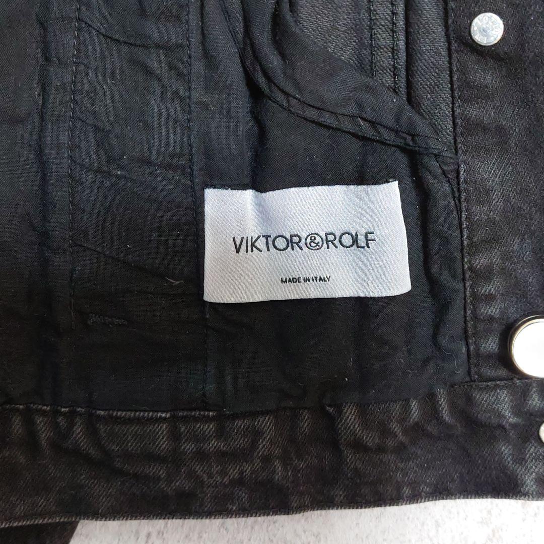 VIKTOR & ROLF アシンメトリー ブラックデニム Gジャン ベスト 黒