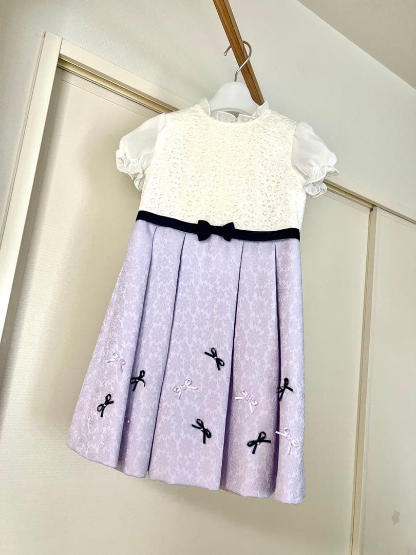 ショパン　120㎝　フォーマルワンピース　フラワージャガードアンサンブル