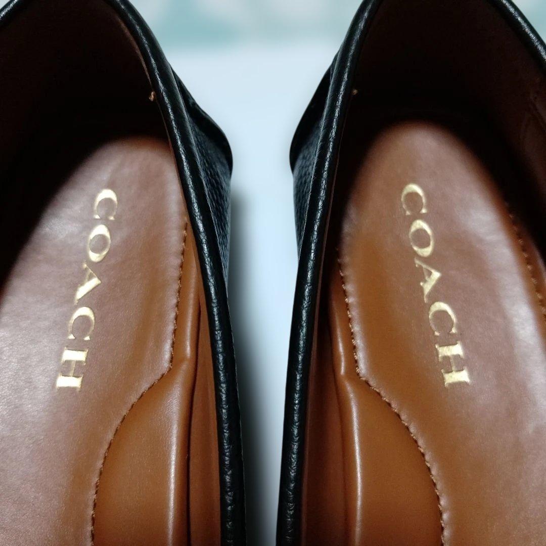 【送料・匿名配送】美品COACH ブラックレザー サイズ6　 23cm相当