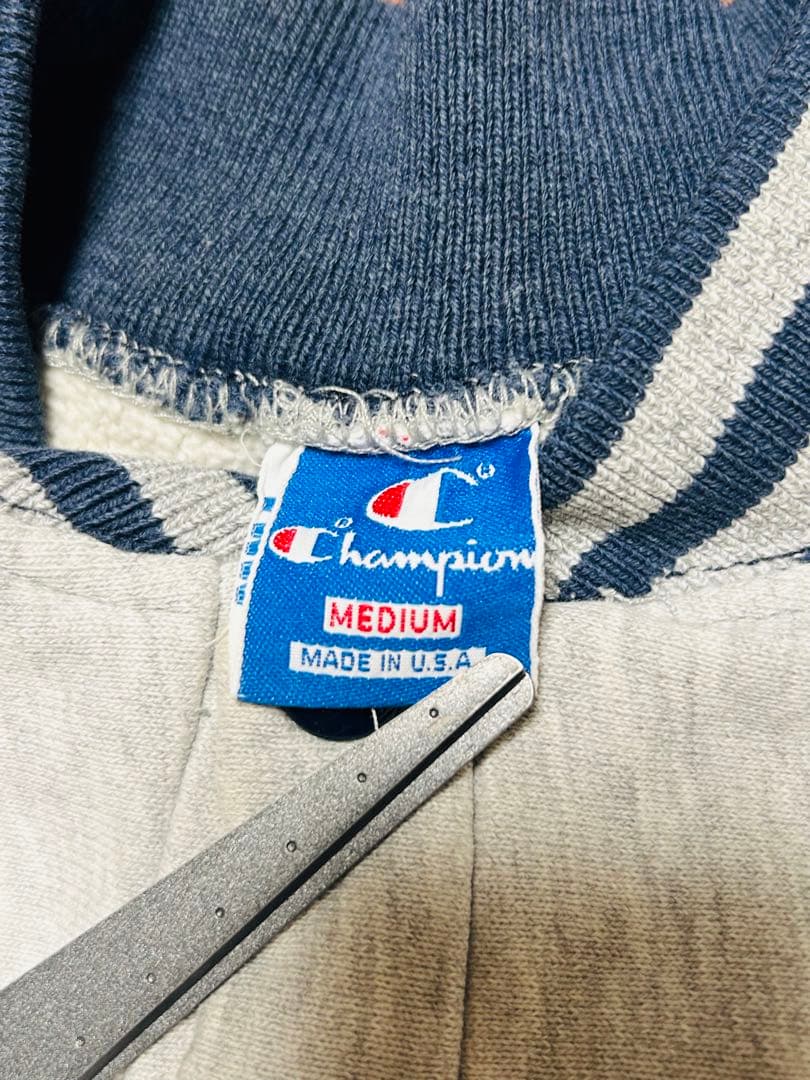 珍ピオン 90s USA製 チャンピオン リバースウィーブ スナップ ポケット