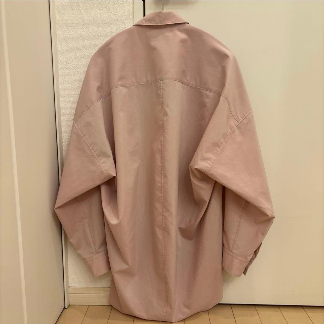 NOBLE イージーケアルーズドレープシャツ