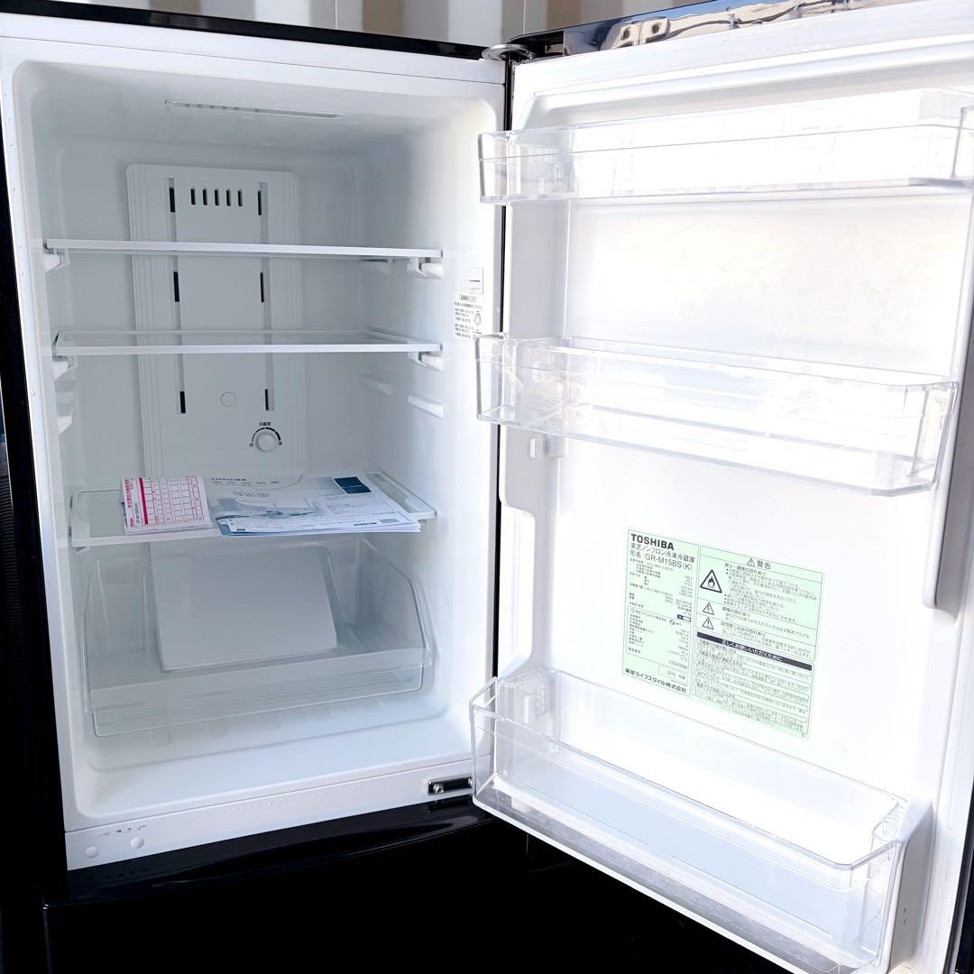 運搬取付無料！ブラック&ホワイト純正東芝シンプルおしゃれ家電セット！完動超美品！