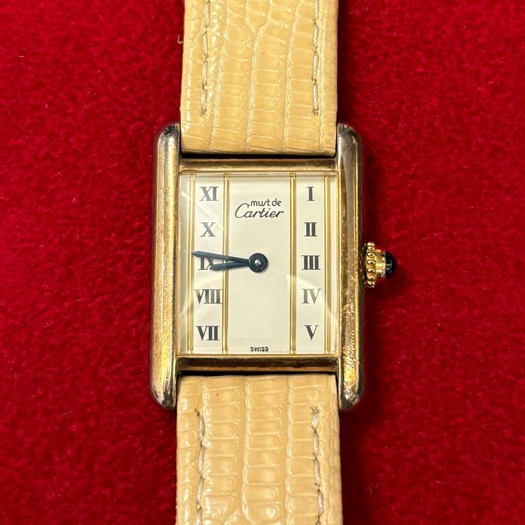 カルティエ　タンク　縦ローマ