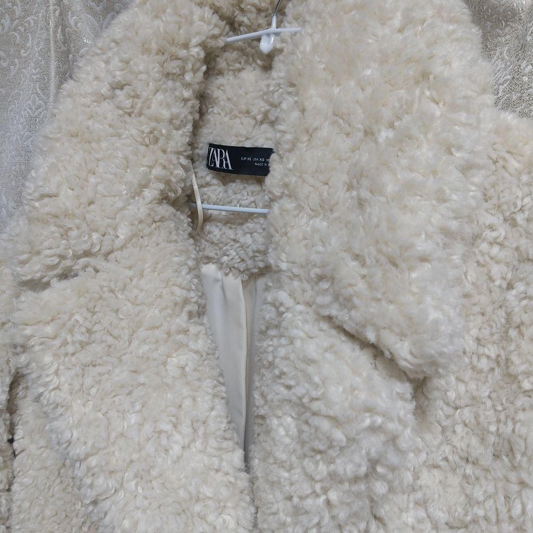 ZARA プードル ファーコート