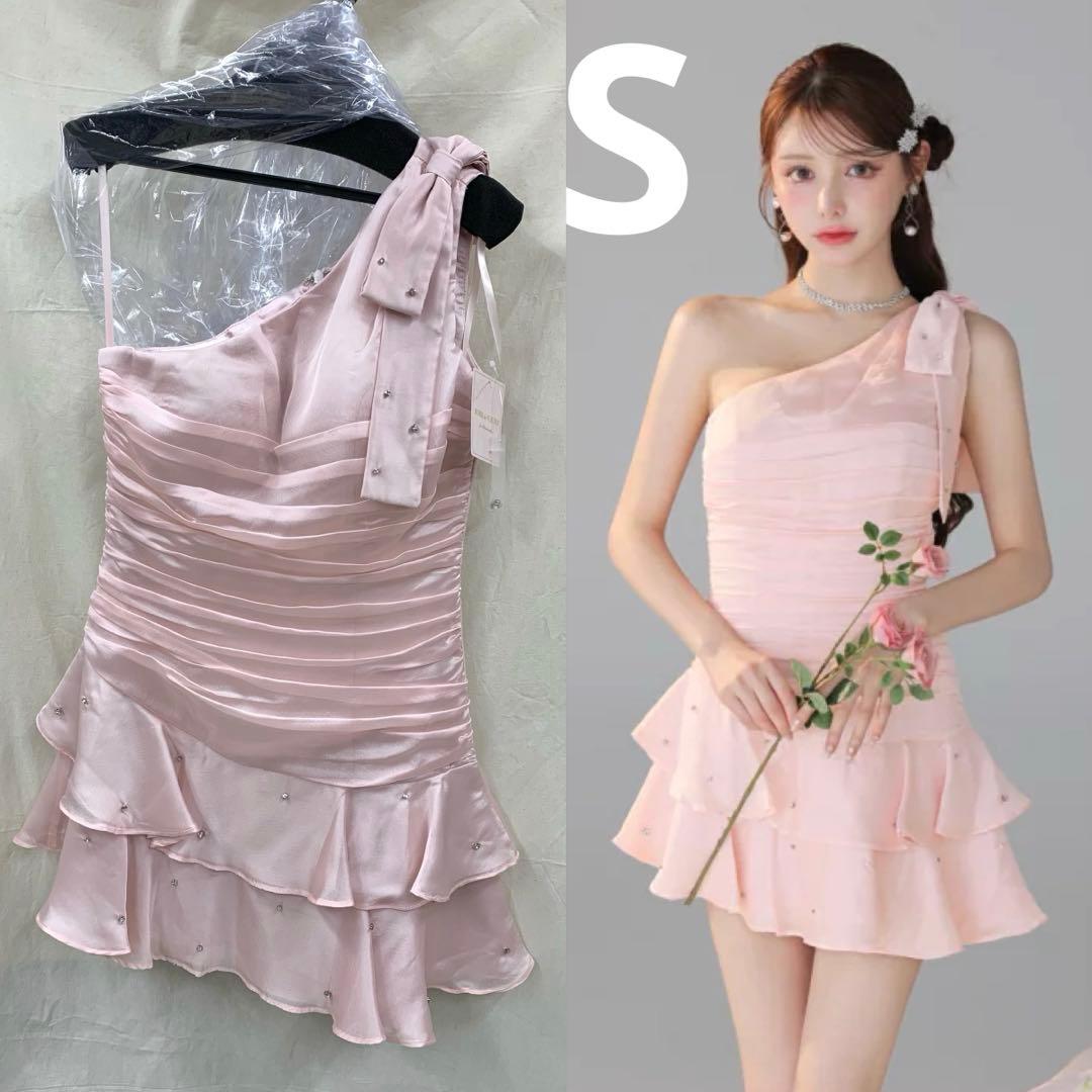 S ピンク 4322 ローブドフルールブリエSugar系キャバドレス