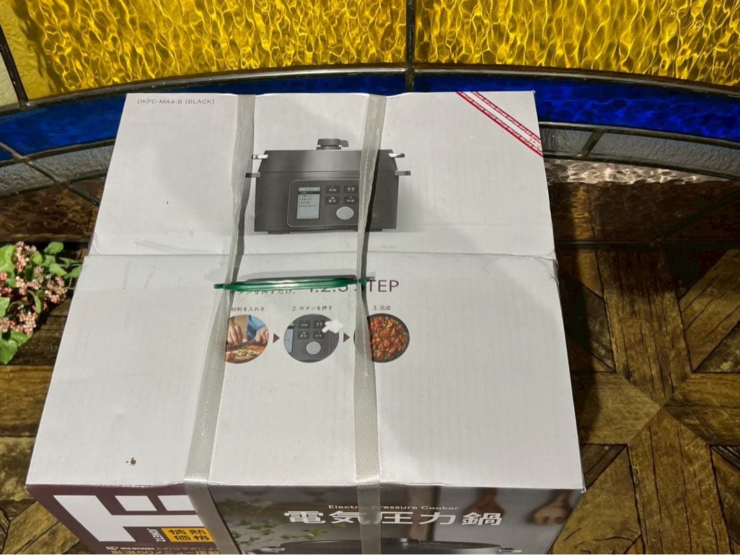 未開封 アイリスオーヤマ 電気圧力鍋 DKPC-MA4-B BLACK 4.0L