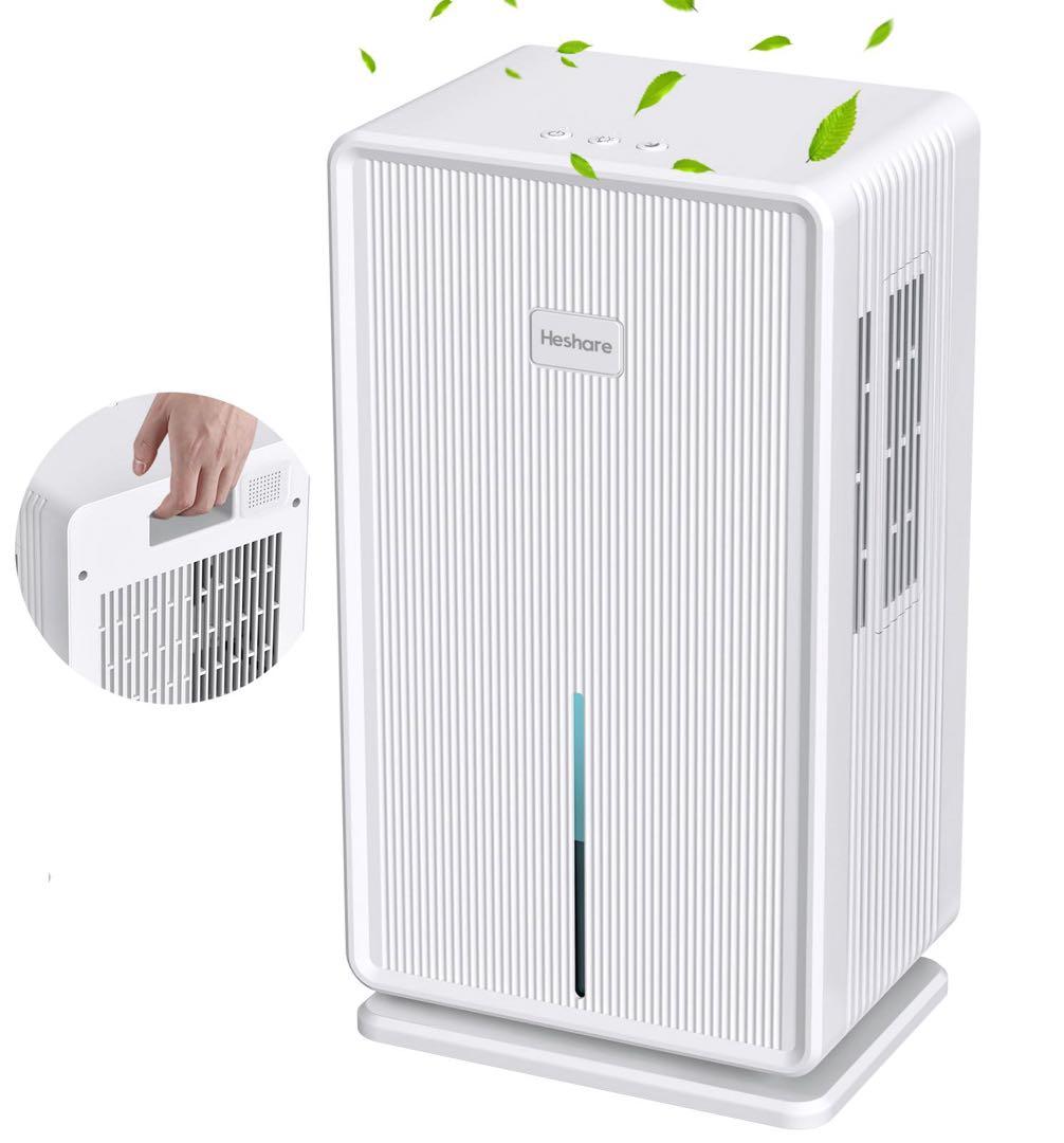 Heshare￤除湿機￤大容量 3L￤梅雨・湿気対策￤5-15畳対応￤静音