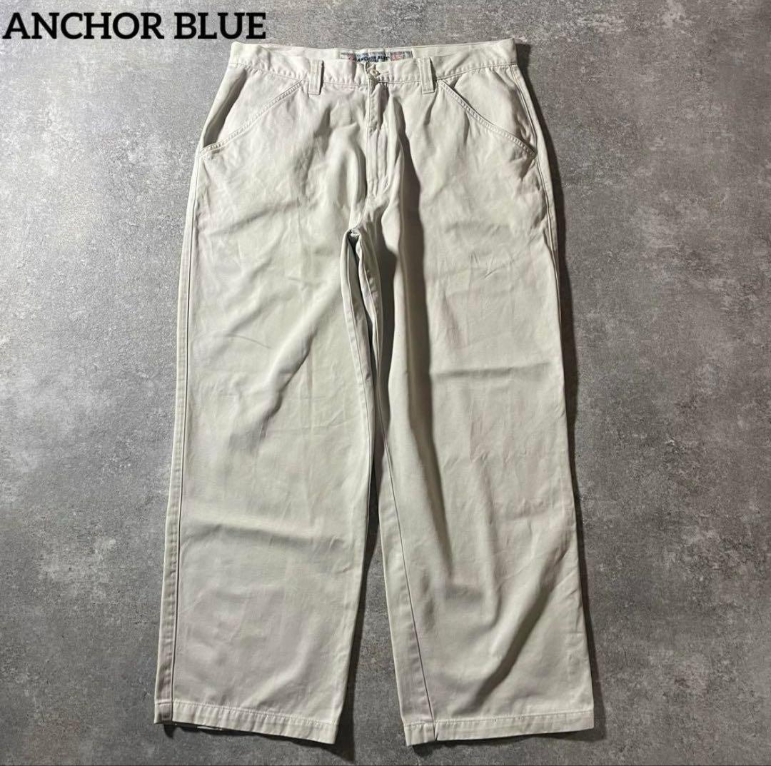 ANCHOR BLUE W38 BEYOND BAGGY チノパン ワイド