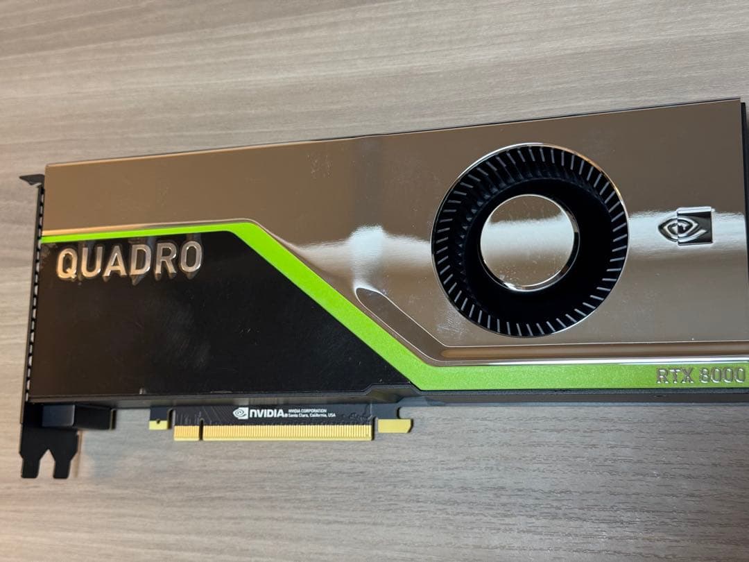 NVIDIA Quadro RTX8000 48GB 中古グラフィックボード